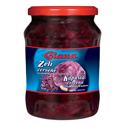 Červená kapusta v sladkokyslom náleve