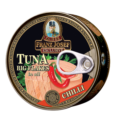 Tuniak kúsky v rastlinnom oleji s chilli 