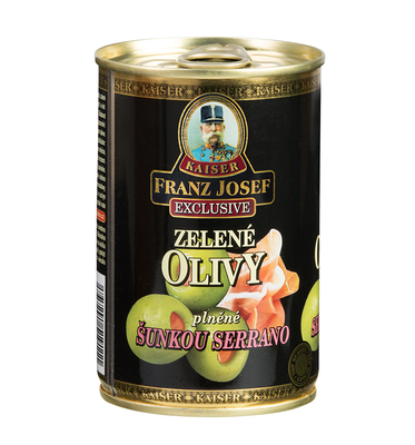 Zelené olivy plnené šunkou Serrano 