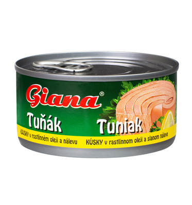 Tuniak kúsky v rastlinnom oleji 