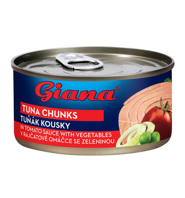 Tuniak v paradajkovej omáčke so zeleninou 