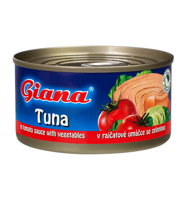 Tuniak v paradajkovej omáčke so zeleninou 