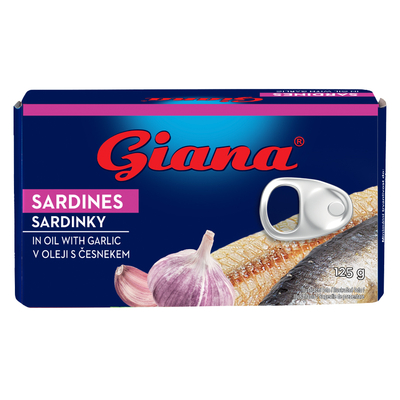 Sardinky v slnečnicovom oleji s cesnakom 