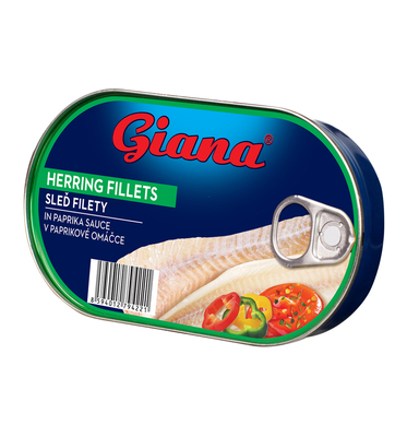 Filety zo sleďa v paprikovej omáčke 