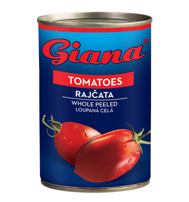 Paradajky lúpané celé 400g