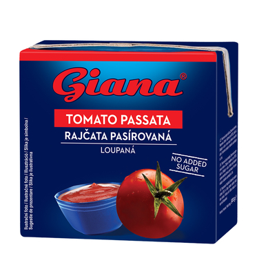 Pasírované lúpané paradajky 500g