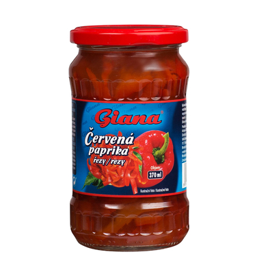 Červená paprika rezy v sladkokyslom náleve 