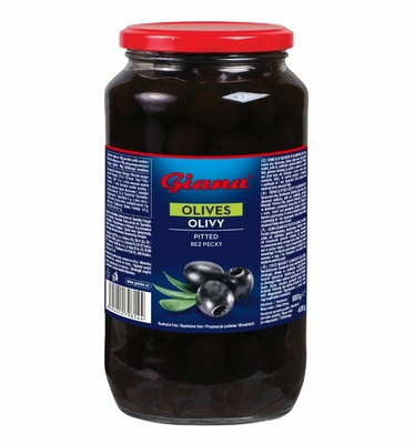 Španielske čierne olivy bez kôstky v slanom náleve 935g