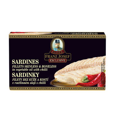 Sardinky filety v rastlinnom oleji s chilli 